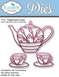 Ніж від Elizabeth Craft Designs - Teapot and Cups, 3 елемента.
