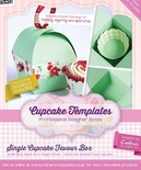 Шаблон-трафарет від Crafters Companion -Cupcake Templates Collection - Single Cupcake Favour Box
