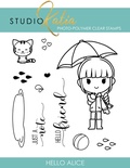 Набор штампов от Studio Katia - Hello Alice - Привет, Алиса, STKS017