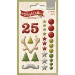 Емалеві прикраси My Mind's Eye - Sleigh Bells Ring, 27 штук