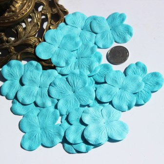 Гортензія, колір: аквамарин, 5см