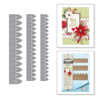 Ножі від Spellbinders - Lilly Pearl Flat Flower/Border