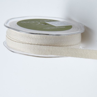 Стрічка Ivory Twill Canvas, ширина 1 см, 90 см