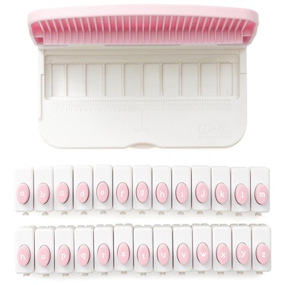 Дiроколи від We R Planner Punch Board - Lowercase, англійський алфавіт, 26шт.