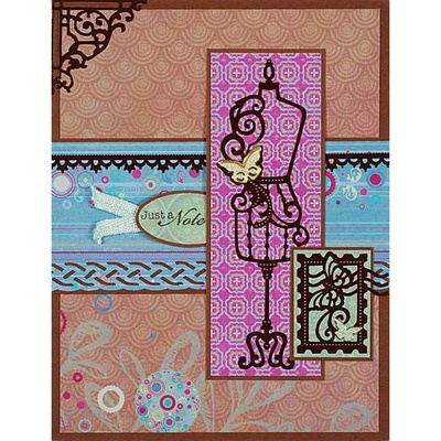 Набір наліпок - висічок HOTP - Artful Boutique Boutique Dazzles, розмір 30x30 см, 134 шт., колір чорний