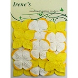 Декоративні квіти різних кольорів, розмір упаковки: 12x16,5см, 20 шт.