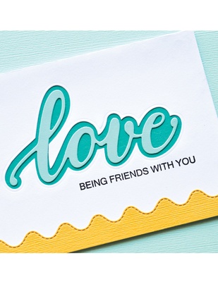 Набор лезвий от Poppystamps - Big Halo Love craft die, 2 шт