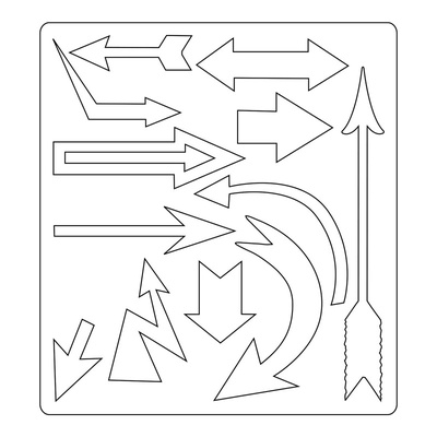 Нож для высечки Sizzix Bigz Die - Artful Arrows, 659433