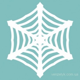 Чипборд від Вензелик - Сніжинка павутинка, розмір: 51x44 мм