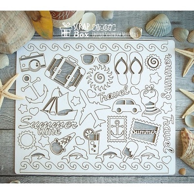 Чипборд ScrapBox - набір Подорожів