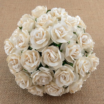 Дикая роза, цвет слоновой кости, диаметр - 30мм, 1 шт.