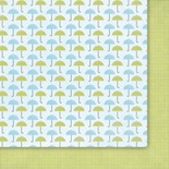 Двусторонний лист скрапбумаги от Galeria Papieru - "Deszczowa piosenka" - Singin In The Rain - 02, 30х30 см