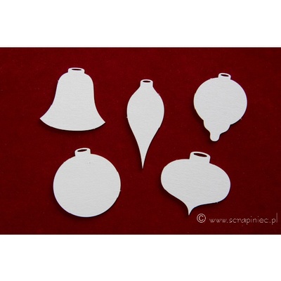 Чипборд Scrapiniec - Ялинкові прикраси основи Idea d'oro, Tinsel, Starry Springs, 5