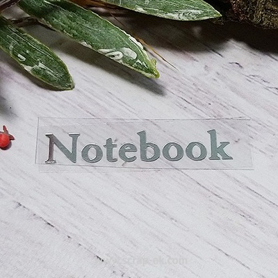 Термонапис «notebook» №2, срібло