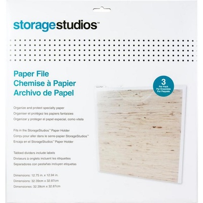 Файли для зберігання скрап-паперу Storage Studios Paper Files with Tabbed Dividers Labels, 3