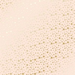 Аркуш одностороннього паперу з фольгуванням Golden stars Beige, ТМ Фабрика Декору