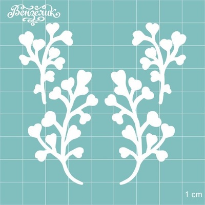 Чипборд от Вензелик - Набор веточек 27, размер: 71x73  мм