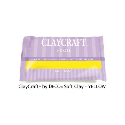 Полімерна глина від Claycraft by Deco © - Yellow, колір жовтий, 55 г