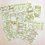 Набір чіпборду від Караліки - Summer Love, 62 елемент