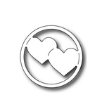 Ніж для вирубки Frantic Stamper - Precision Die - Round Vignette Hearts Insert