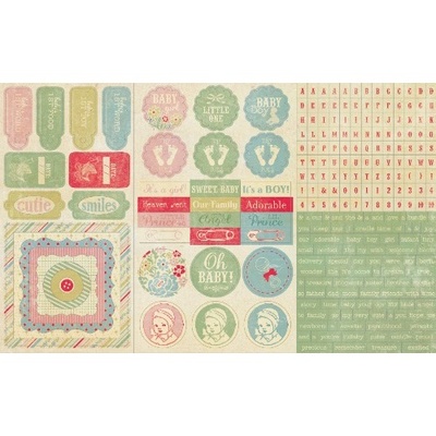 Аркуш наліпок Authentique - Precious, 30x20 см