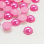 Напівперлинки HotPink, 4x2м, колір яскраво-рожевий, 50 шт.