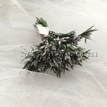 Гілки-тичинки, колір срібло, пучок з 12 штук