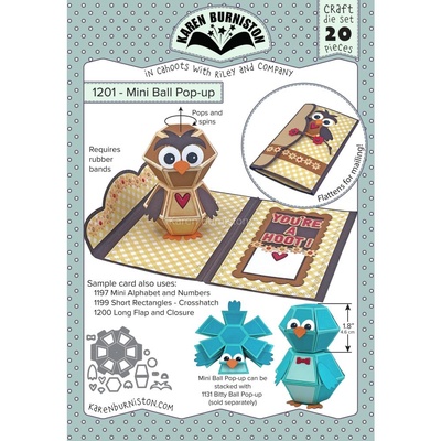 ПІД ЗАМОВЛЕННЯ - Karen Burniston Dies - Mini Ball Pop-Up