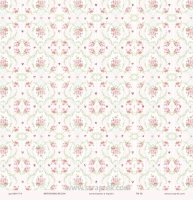 Набор бумаги от Евгения Курдибановская ТМ - "Мереживо весни", 15х15 см, 8 листов