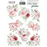 Набір наліпок (стікерів) 8 шт. Peony garden 214, ТМ Фабрика Декору