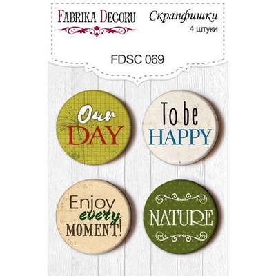 Набір скрап-фішок від ТМ Фабрика Декору з 4 шт. FDSC069