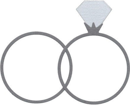 Ніж для вирубки Lifestyle Crafts - QuicKutz - Wedding rings