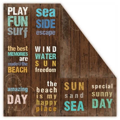 Набор двусторонней скрапбумаги UHK Gallery - LOFT Marina, 30,5х30,5 см, 6 листов