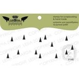 Акриловый штамп Lesia Zgharda F146 Треугольники разбросаны, размер 8,4х2,9 см