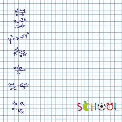 Набір паперу від Євгенія Курдібановська ТМ - "School" 20x20см