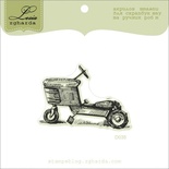 Акриловый штамп Lesia Zgharda D035 Трактор, размер 5,4х3,8 см.