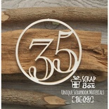Чипборд ScrapBox - Цифра 35