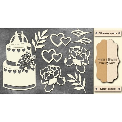 Чипборд Фабрика Декору - FDCH-122, колір молочний, крафт