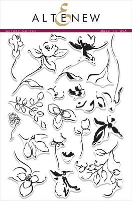 Набор акриловых штампов от Altenew - Golden Garden, 15,2 x 20,3 см