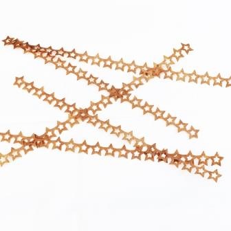 Бордюри з крафт паперу - Зорічки з вирізаною серединкою, 5шт.