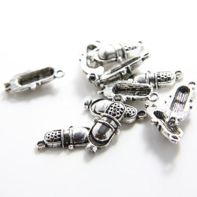 Металлическое украшение "Микрофон", размер 20x9 мм, 1 шт.