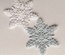 Декор ажурний - Сніжинки від Allmacrfat, колір білий, 2 шт.