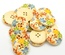 Дерев’яний ґудзик Multicolor Flower Pattern B15464, діаметр 3 см, 1 шт.