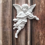 Гипсовое украшение от Е.В.A - Ангел со скрипкой, 7.1 см