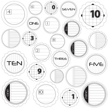 Картка для журналінгу Jillibean Soup - Journaling Sprout Number Black