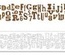Лезвие от  Sizzix Sizzlits Decorative Strip Alphabet Die - Alphabetical