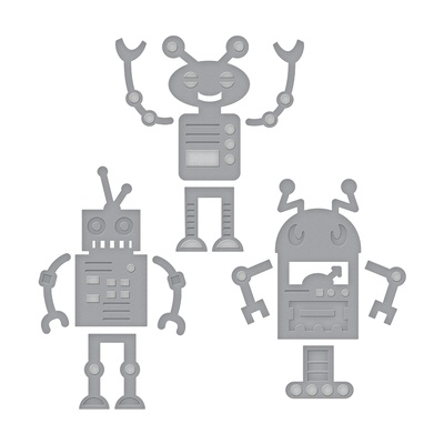 Ножи от Spellbinders – Die D-Lites Robots Etched Dies