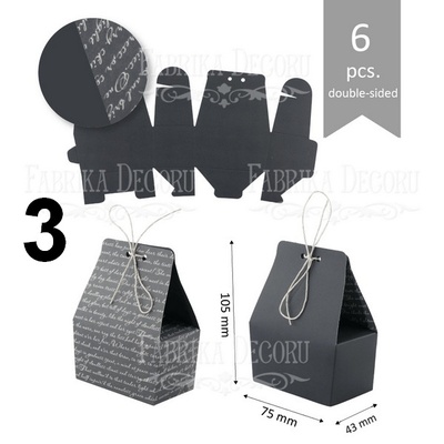 Набір паперових заготовок 004, ТМ Fabrika Dekoru, 6 штук, вибір кольору