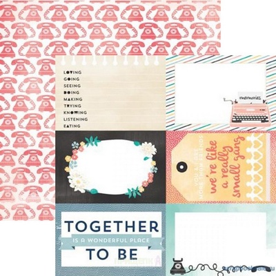 Аркуш скрап-паперу Carta Bella Together, 30x30 см, двосторонній