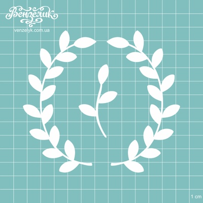 Чипборд від Вензелик - Набір флора 03, розмір: висота 10,5см